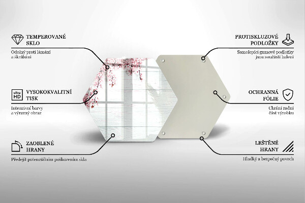 Tábua de cortar Flores nas tábuas