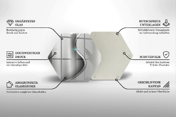 Tábua para corte Metal prateado abstrato