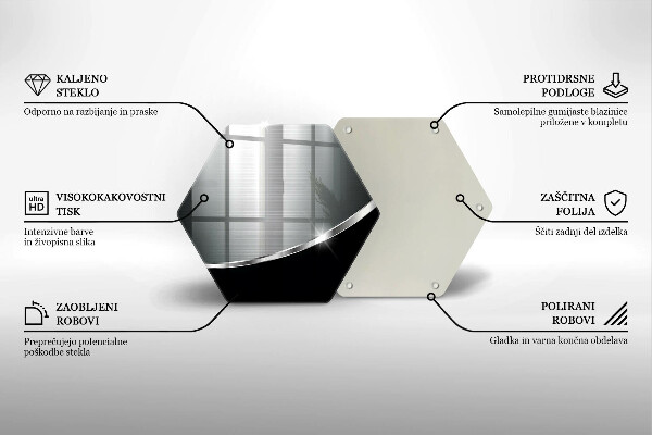 Tábua de cortar Abstração com metal