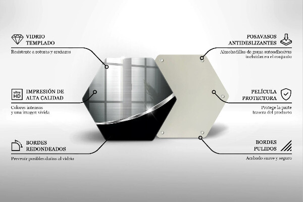 Tábua de cortar Abstração com metal