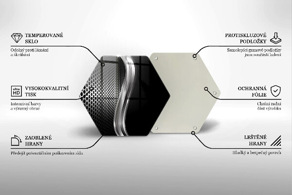 Tábua de corte de vidro Estrutura metálica