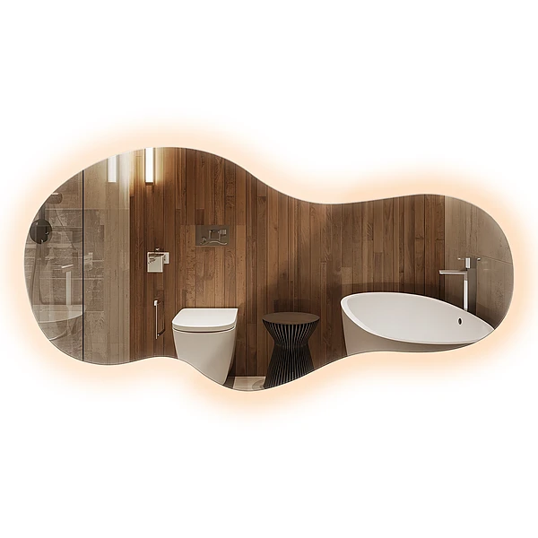 Espelho orgânico LED moderno 50x100
