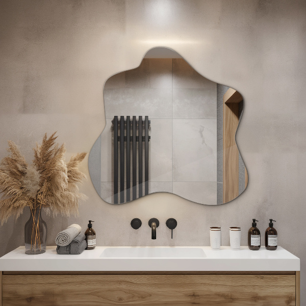 Espelho em forma de mancha 77x77 cm