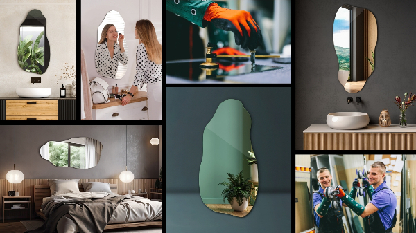 Espelho irregular elegante 40x80