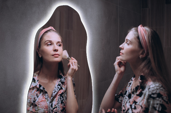 Espelho orgânico led à moda 40x80 cm