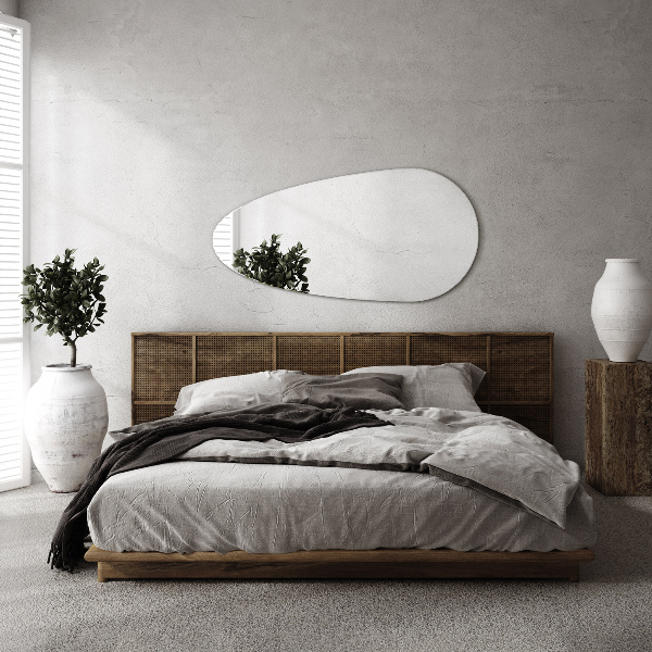 Espelho em forma de lágrima irregular sem moldura 40x80 cm