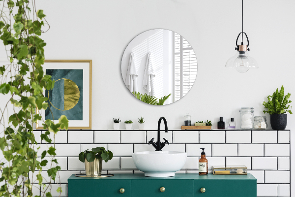 Espelho decorativo sem moldura fi 60 cm