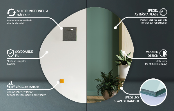 Espelho irregular 58x58 cm