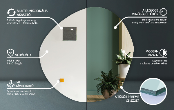 Espelho sob medida 77x77 cm