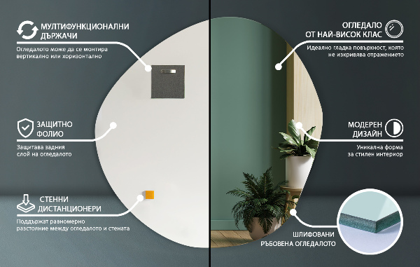 Espelho sob medida 77x77 cm