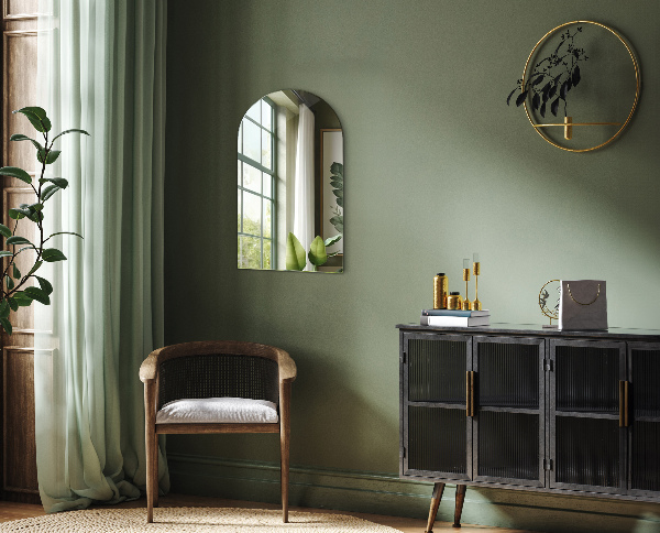 espelho semi oval 40x70 cm