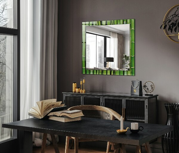 Espelho decorativo de mármore ônix azul