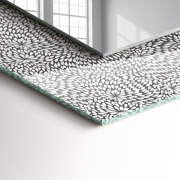 Espelho com moldura decorada com temas 3D