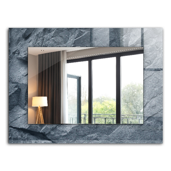 Espelho decorativo com motivo de árvore geométrica