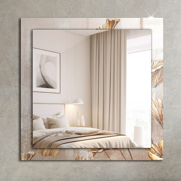Espelho decorativo com flores vintage
