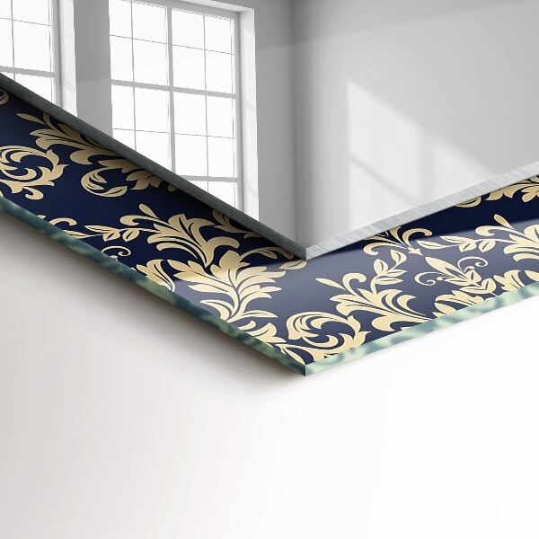 Espelho decorativo com tema de papéis de parede vitorianos