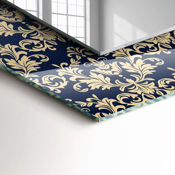 Espelho decorativo com tema de papéis de parede vitorianos
