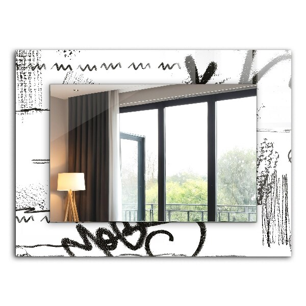 Espelho decorativo com modelos abstratos modernos