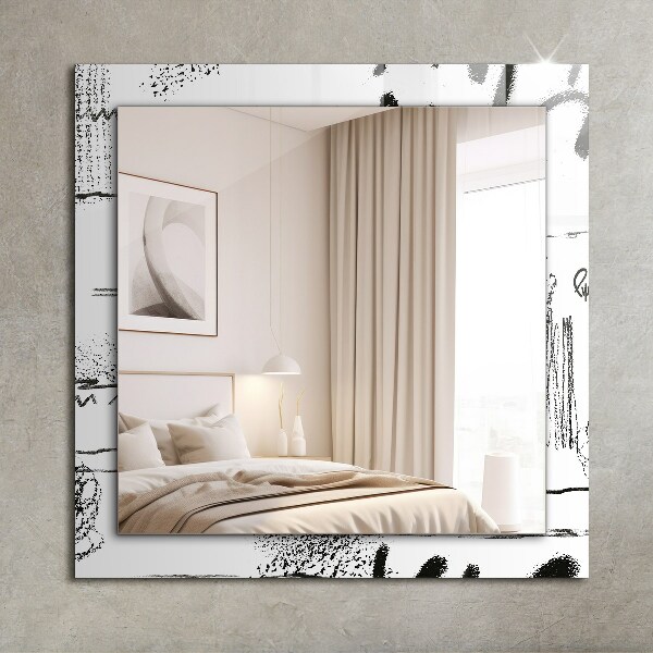 Espelho decorativo com modelos abstratos modernos