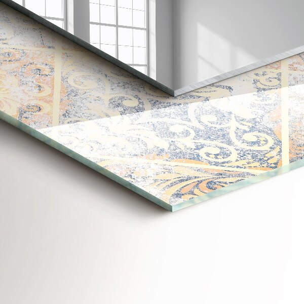 Espelho decorativo com estampas de azulejos