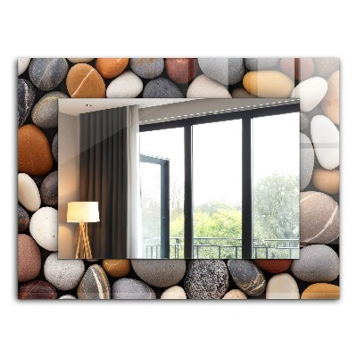 Espelho com moldura em formato de tronco de árvore