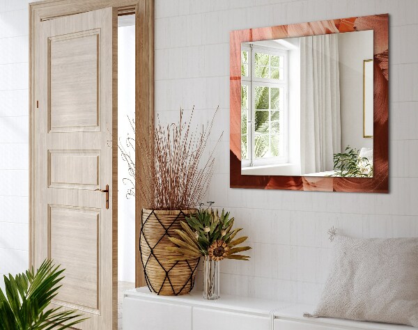 Espelho com moldura decorada e fonte motivacional