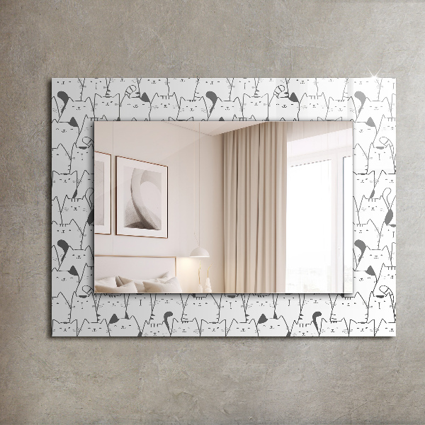 Espelho decorativo com tema de folhas da selva do tucano