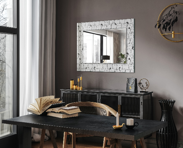 Espelho decorativo com tema de folhas da selva do tucano