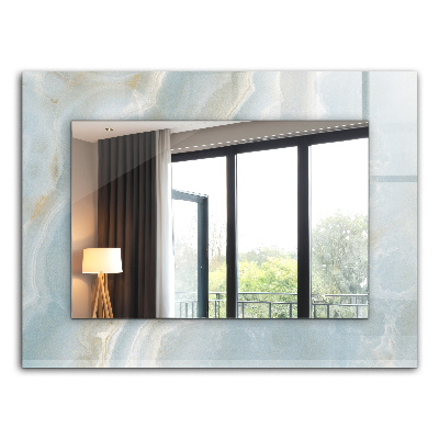 Espelho com moldura decorada com motivo floral