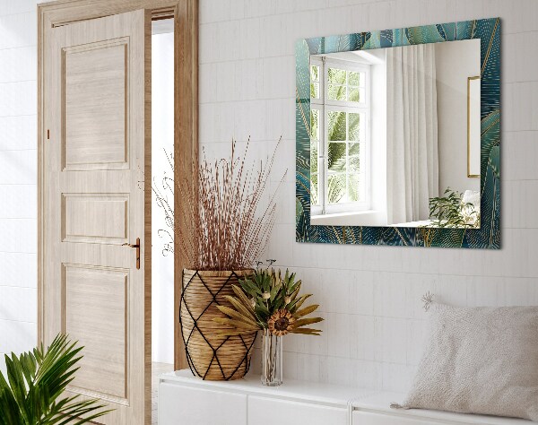 Espelho com moldura decorada em estilo listras nebulosas