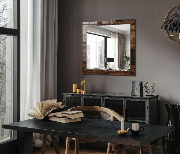 Espelho decorativo com estrutura de osso