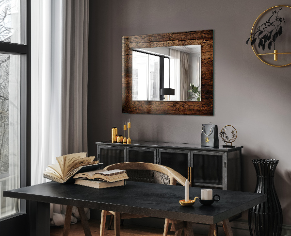 Espelho decorativo com estrutura de osso