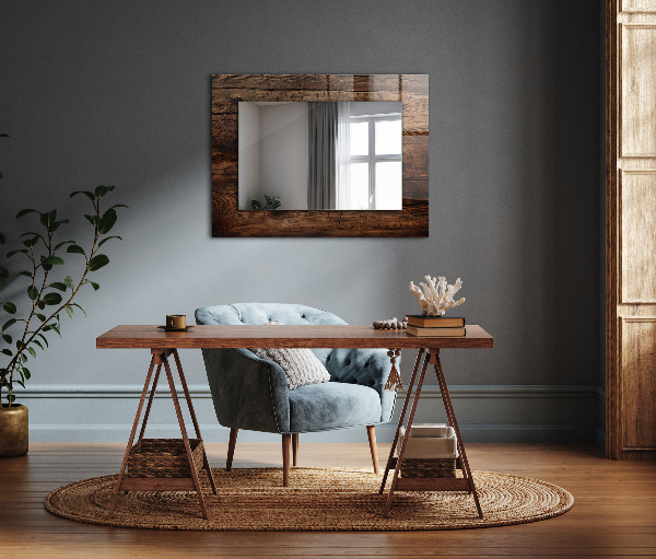 Espelho decorativo com estrutura de osso