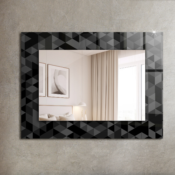 Espelho decorativo com tema de anões triangulares e grilos