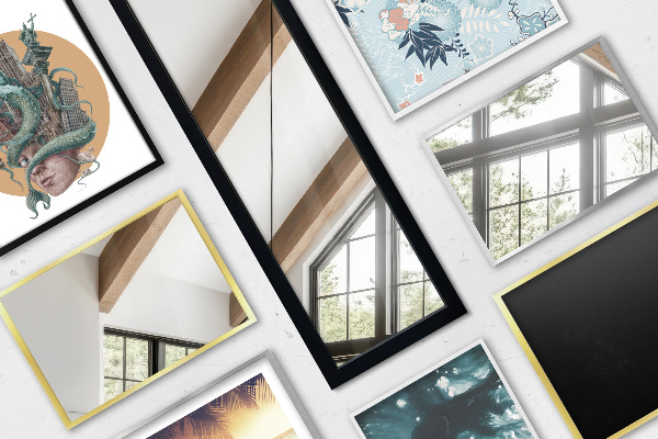 Espelho de chão branco 36x156 cm