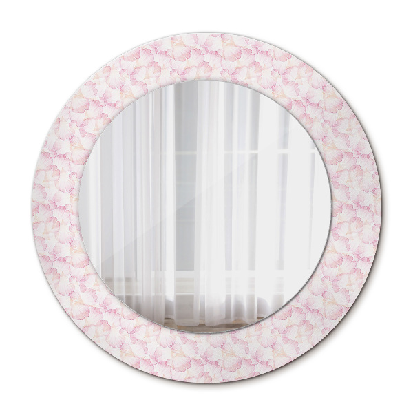 Espelho de parede circular decorativo Pétalas de flores