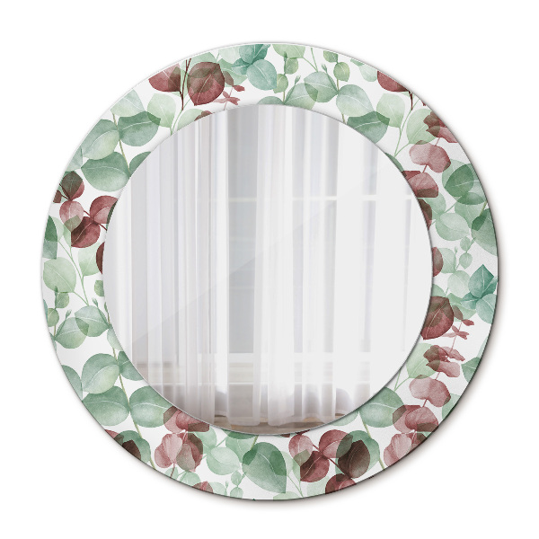 Espelho de parede circular decorativo Eucalipto