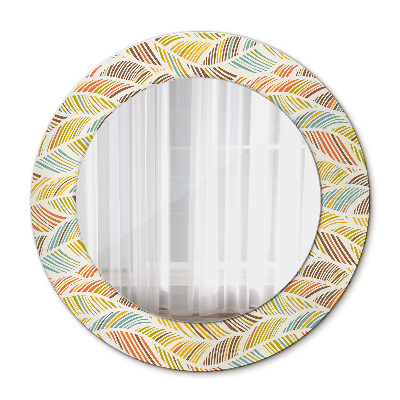Espelho circular de parede decorativo Abstrato
