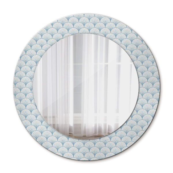 Espelho circular de parede decorativo Retro japonês
