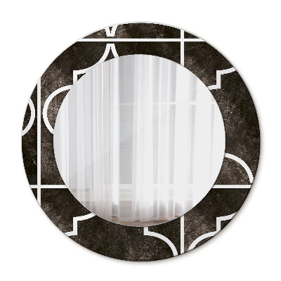 Espelho circular de parede decorativo Azulejos antigos