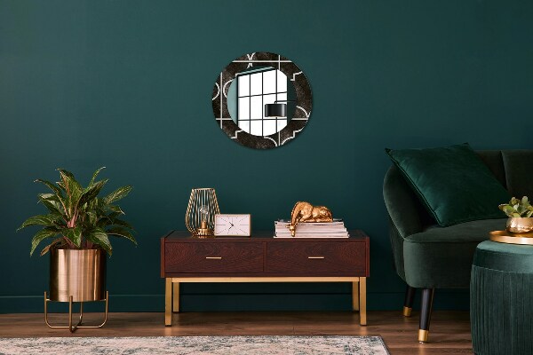 Espelho circular de parede decorativo Azulejos antigos