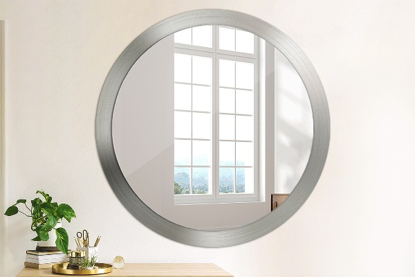 Espelho de parede circular decorativo Aço brilhante