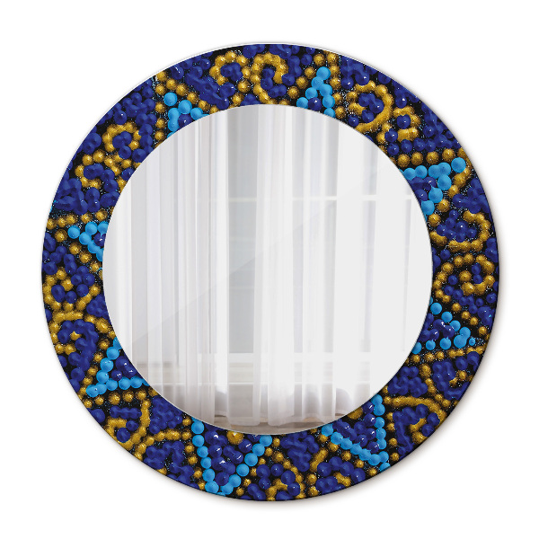 Espelho circular decorativo de parede Composição decorativa