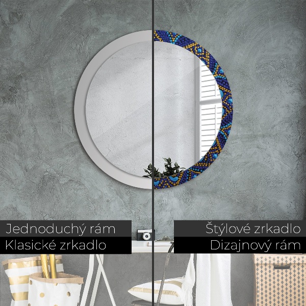 Espelho circular decorativo de parede Composição decorativa