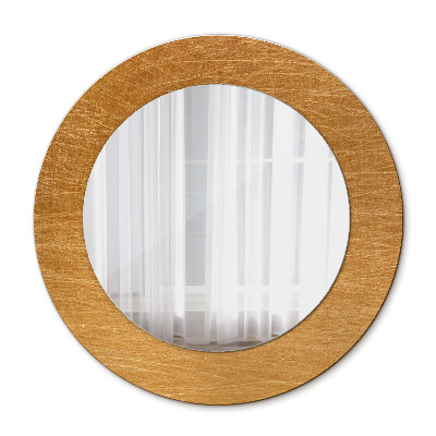 Espelho de parede circular decorativo Superfície metálica