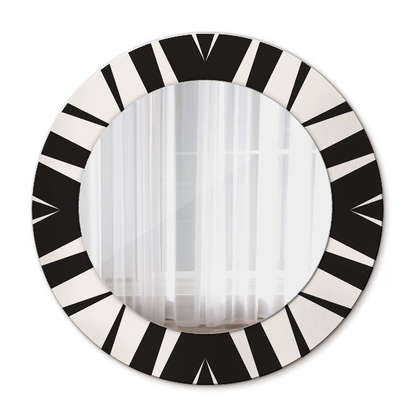 Espelho de parede circular decorativo Abstração geométrica