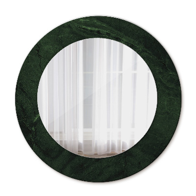 Espelho circular de parede decorativo Mármore verde