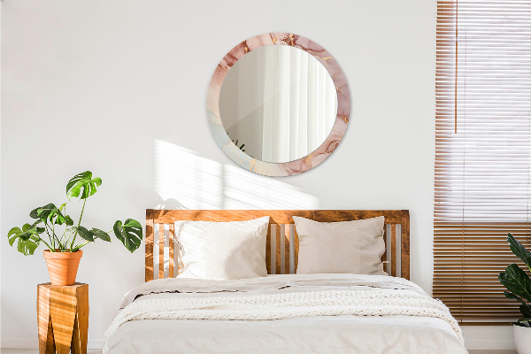 Espelho circular de parede decorativo Fluido abstrato