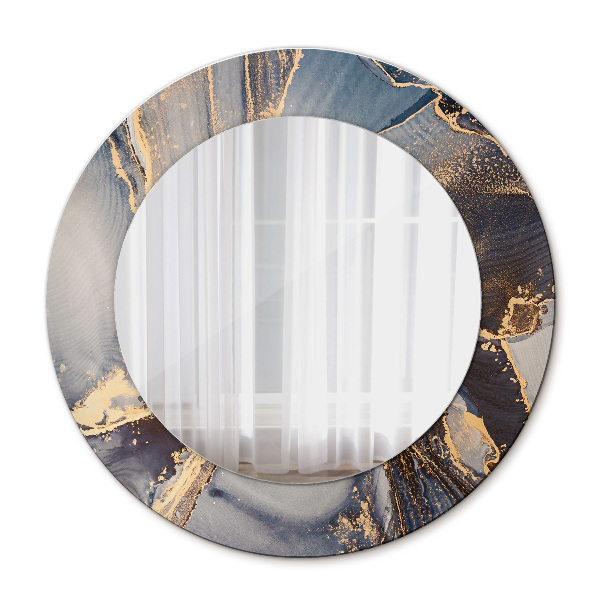 Espelho circular de parede decorativo Fluido abstrato