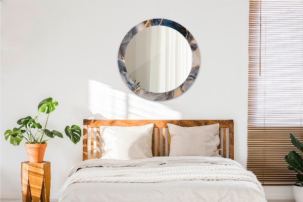 Espelho circular de parede decorativo Fluido abstrato